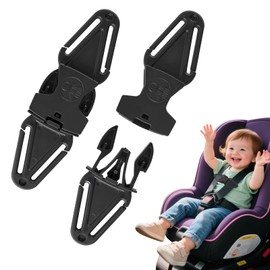 Anti Escape Car Seat Strap, 2 Pcs Safety Clip for Child Seat Belt Harness, Car Seat Belt Clip Universal Child Safety Chest Strap Prevent Children Taking Their Arms Out of Automotive Children Safe Seat
