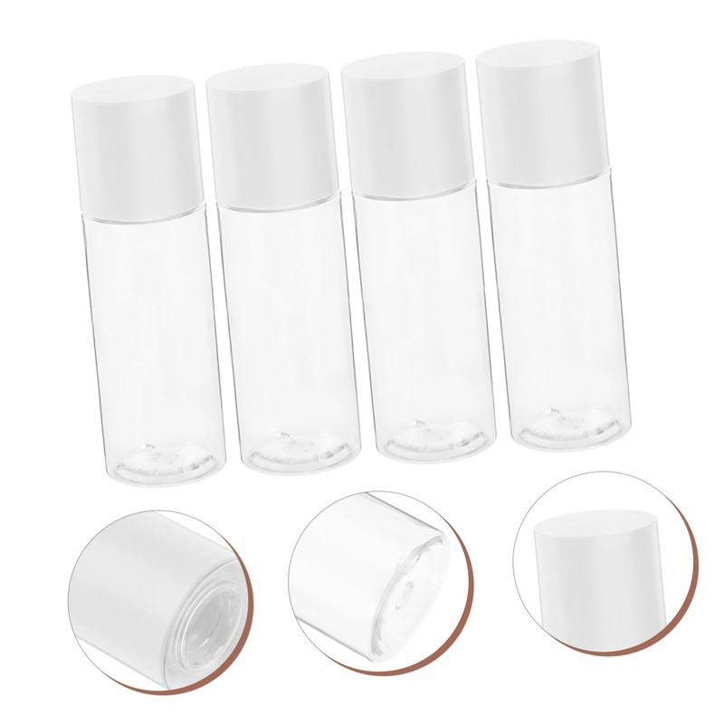 Healeved 4pcs 100ml Travel Size Bottles Refillable Leakproof Lotion Dispensers