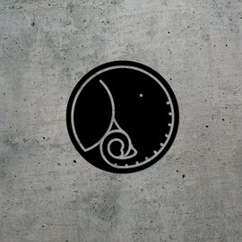 Decal Stickers of Animal Stamp (Black) (Set of 2) Premium Waterproof Vinyl Decal Stickers for Laptop Phone Accessory Helmet Car Window Mug Tuber Cup Door Wall Decoration - ANDVER1d93203BL_1123