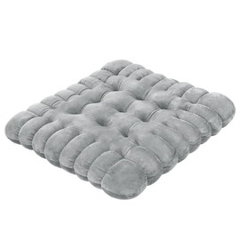 XINCHIA Square Crystal Velvet Chair Cushion Anti-slip Plush Chair Pad Sofa Cushion Thicken Floor Reading Seat Pad Mat for Kitchen Dining Garden Office Car Wheelchair 40X40cm