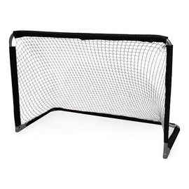 Practice Partner by Trigon Sports Folding Soccer Goal, Portable Soccer Goal Net with Push Button Assembly, Metal Soccer Goals for Backyard (4'Hx6'Wx3'D)