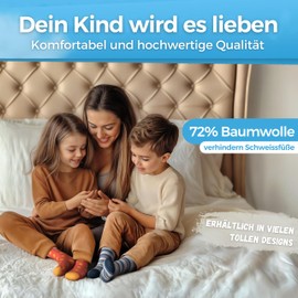 MEDOLY Children's Socks (10 Pairs) with 72% Cotton, for Girls and Boys - Children's Socks, 10 x cats