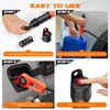 MANPICTE Portable Fuel Transfer Pump, Battery Powered Siphon Pump for