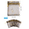 PATIKIL Moon Star Printed Organza Bags, 100 Pcs 3.54x2.8 Inch