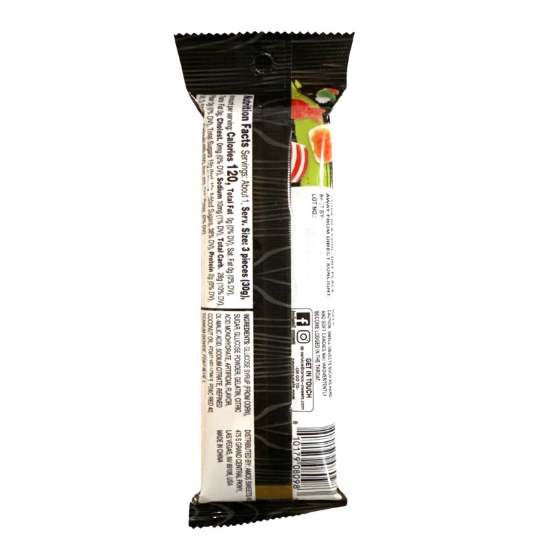 Amos 1 Pack Sushi Shaped Gummy Candy 1.41 oz Novelty