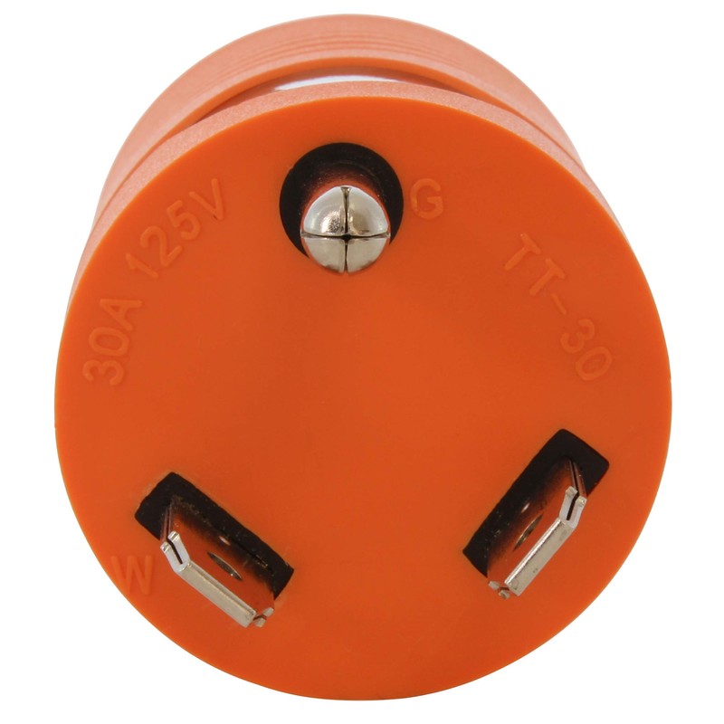 AC WORKS [ADTTL1420] Generator Locking Adapter RV 30Amp TT-30P Plug