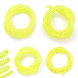 Pack of 4 Petrol Hoses, 1 m Petrol Hose Set, Fuel Hose, Petrol Hose for Lawnmowers, Chainsaws, Blowers, Pressure Washers, 4 Sizes (Φ 3 x 6 mm, 3 x 5 mm, 2.5 x 5 mm, 2 x 3.5 mm)