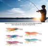 5pcs Wood Shrimp Bait Artificial with Counterweights Double Pileate Hooks