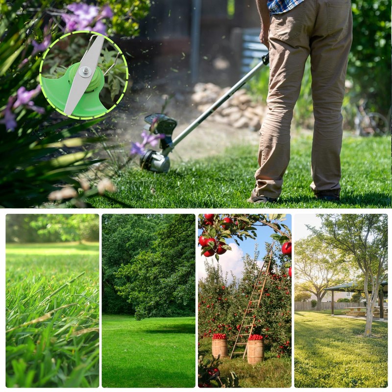 eupdd 20 Metal Grass Trimmer Blades: 15 cm Electric Grass
