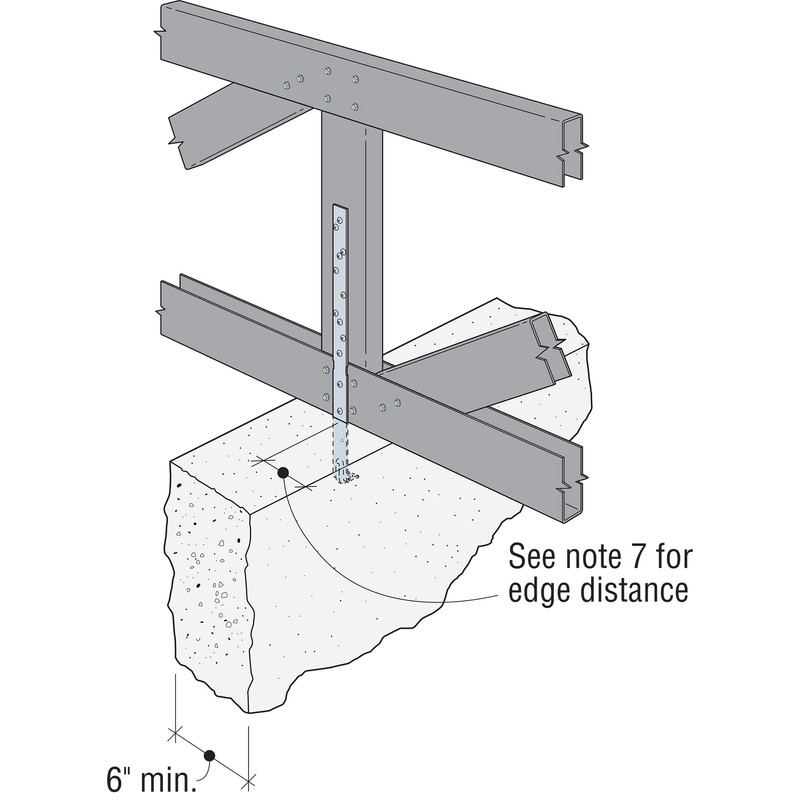 Simpson Strong-Tie HETA20 HETA 20-in. Galvanized Heavy Embedded Truss Anchor
