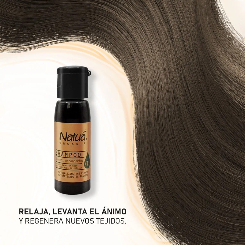 Shampoo Natua Organia 25ml Amenidades Hoteleras Caja 126pzas