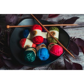 Lion Brand Yarn Lion Brand BonBons Yarn Pack Party, 8 x 38.3 yd/35 m