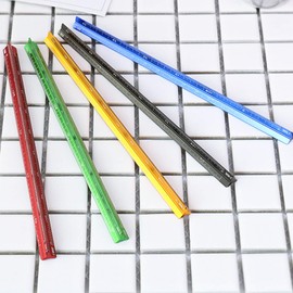 Metal Scale Ruler Architects Engineers Triangle Ruler Metric Ruler 15cm Aluminum 1:20 1:25 1:50 1:75 1:100 1:125 (Black)