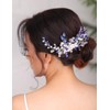 DeniferyBridal - Peine para el pelo, diseño clásico, color azul