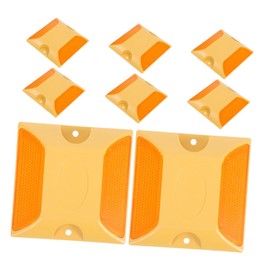 Gatuida 8pcs High Visibility Reflective Pavement Markers for Driveways and Roads Durable Road Reflectors for Easy Installation for Parking Lots and Low