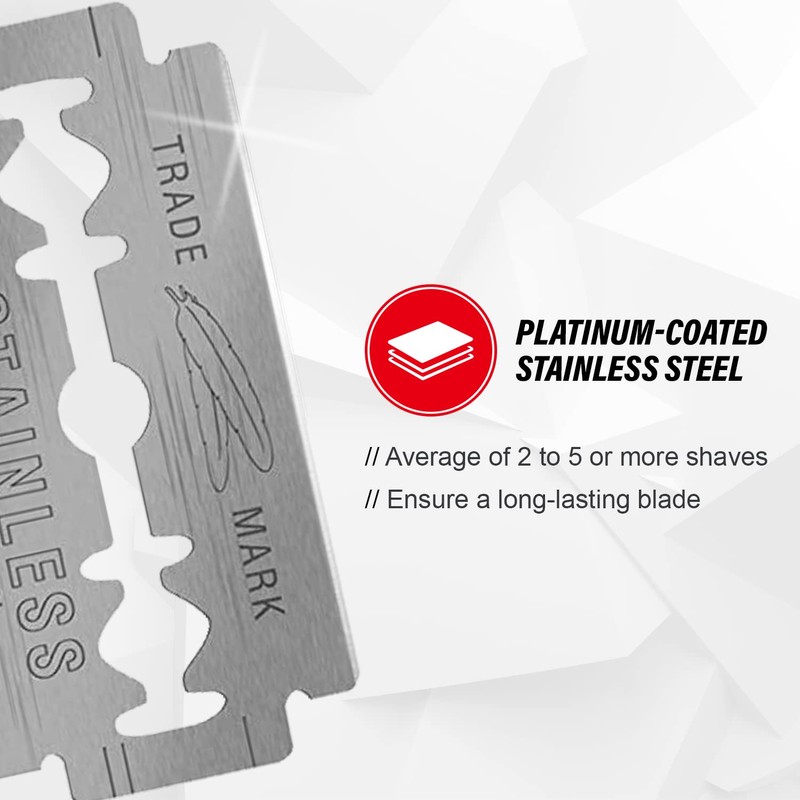 Feather Double Edge Safety Razor Blades 100 Count