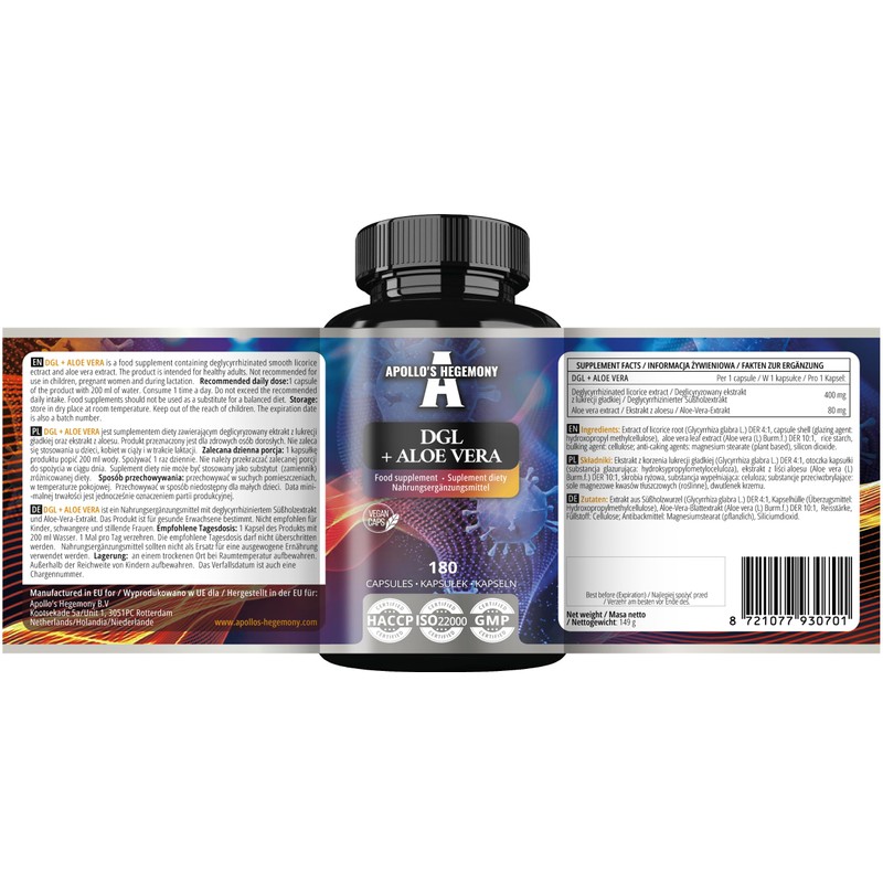 DGL + Aloe Vera (Licorice + Aloe Vera Powder) 480