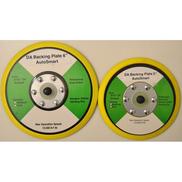 Autosmart DA Backing Plates Combo Pack with 5" & 6"