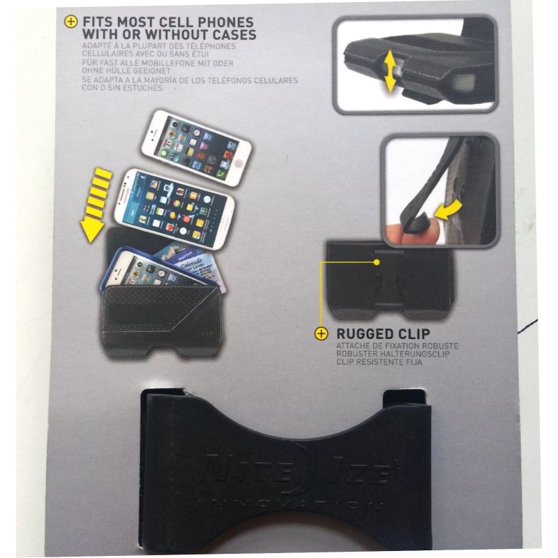 Nite Ize Executive Clip Case Rugged Holster Large - Black