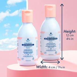 Nature Spell Bond Repair Travel Size Duo, Shampoo & Conditioner Set, Protecting & Repairing, For All Hair Types, Vegan, Set of 2, 95ml Each