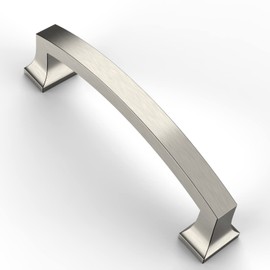 Asidrama 20 Pack 4 Inch(102mm) Hole Centers Kitchen Cabinet Handles, Brushed Satin Nickel Cabinet Pulls Kitchen Cabinet Hardware for Cupboard Drawer Pulls