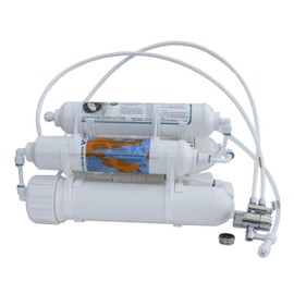 Countertop Portable Universal 5-Stage Reverse Osmosis RO Purification Water System with DI Deionizing Mixed Bed (Close to 0 PPM) postfilter, Build in USA