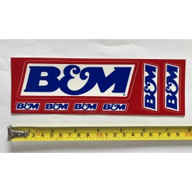 Unbranded 7pcs B&M SHIFTER decals stickers racing drags offroad hotrods vintage gasser