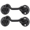 (2 Pack) Raswik 4" Privacy Hook and Eye Gate Latch