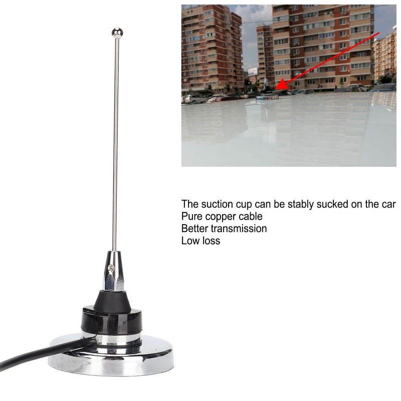 Magnetic Bracket Antenna Kit 400‑520MHz NMO Mount UHF Connector with
