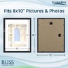 Icona Bay 11x14 Black Picture Frame with Removable Mat for