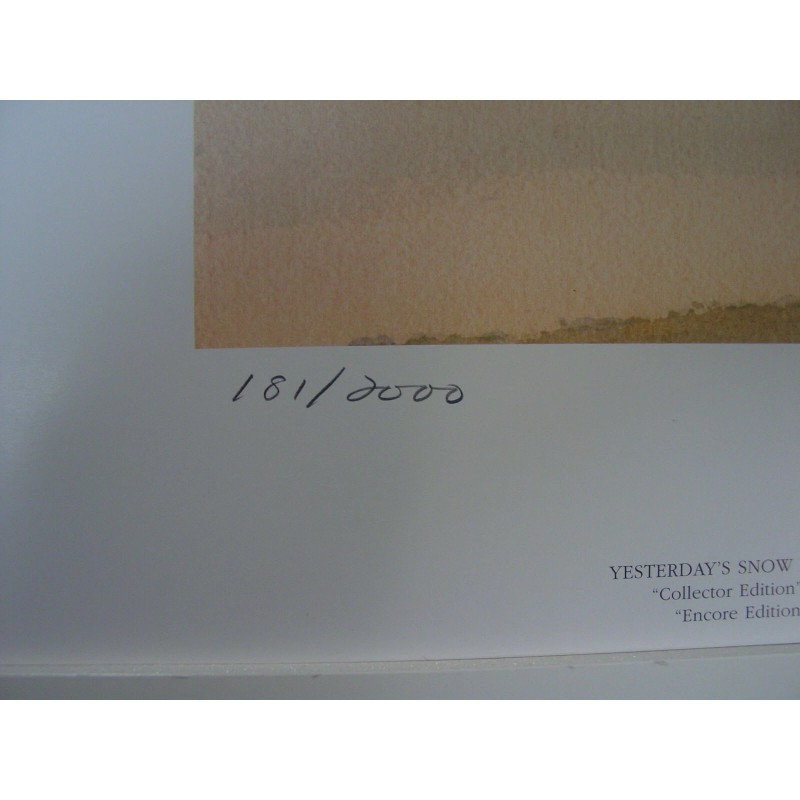Charles Peterson Yesterdays Snow Ltd. Ed. Encore Edition Print  Mint