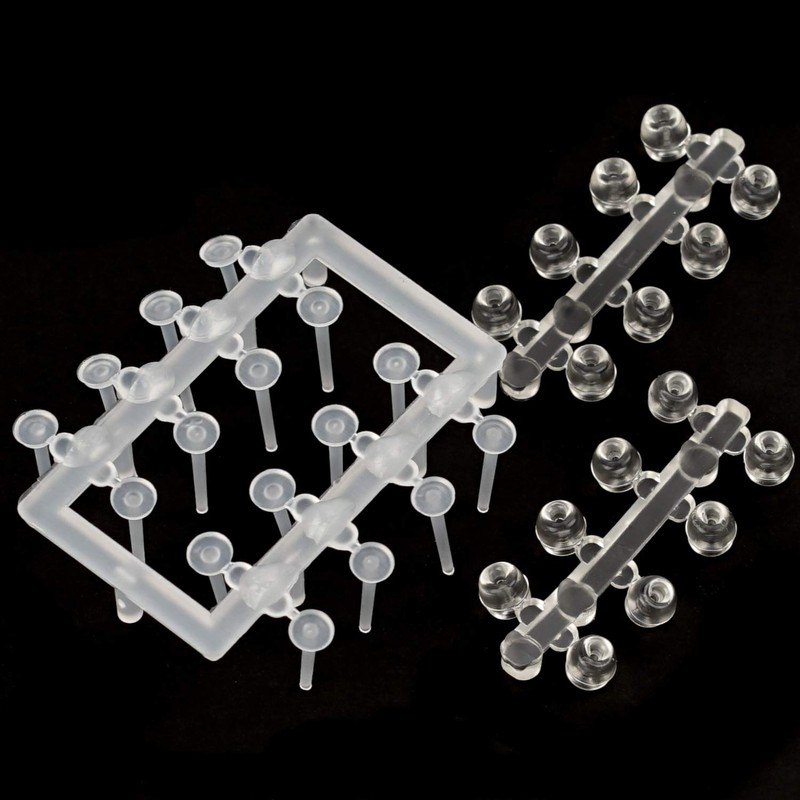 Hero Clear Earrings Flat 16 Pcs Set of 2 P450