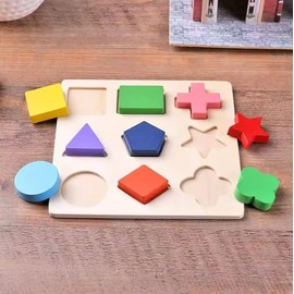 Genérico Rompecabezas Niños, Montessori de Madera para Niños – Juego Educativo | Seguro, Duradero, Sin Tóxicos – Juguete para Niños de 2 a 4 Años - 9 Piezas