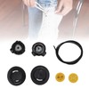 4 Sets Rotating Buckle Shoes Laces Steel Wire Elastic No
