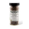 Hanna's Pepper Black Gourmet Style, Premium Quality Peppercorns, 4 fl