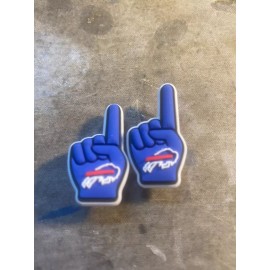 Buffalo Bills shoe charms, 2 piece set button back