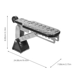 Escalones para Puerta de Coche, STOBAZA Pedal Plegable para Puerta de Engrosado De Aleación De Aluminio, Escalón de Soporte de auto de ajuste universal, para la mayoría de los autos