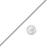 FOSIR Mens Round Box Chain, Stainless Steel Rolo Chain Necklace