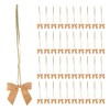 Meseey 50pcs 14 Inch Stretch Elastic Loops with Pre-Tied Gold