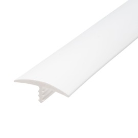 Outwater Plastic T-molding 1-1/8 Inch White Flexible Polyethylene Center Barb Tee Moulding 250 Foot Coil