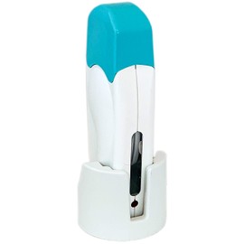 EpilWax Wachswärmer für 100 ml Roll-On Wachspatrone - Wachs Wärmer zum Schmelzen von Warmwachspatronen (Weiß, Mit Ständer)