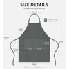 Syntus 2 Pack Adjustable Bib Apron Waterdrop Resistant with 2
