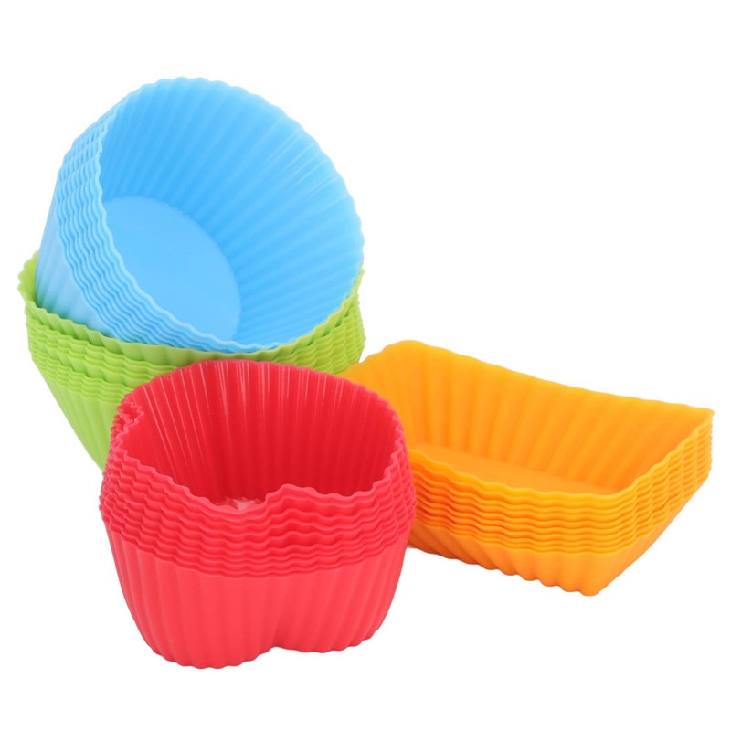 Paquete de 40 Recipientes de Silicona para Tazas Box Lunch