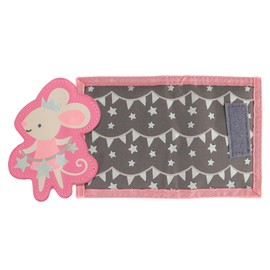 Stephen Joseph, Kids Unisex Wallet, Toddler Wallet for Boys and Girls with Applique Designs, Screen Printed Wallet with Zippered Coin Pocket, Mouse, 3.5”in. x 4.5”in., Mouse