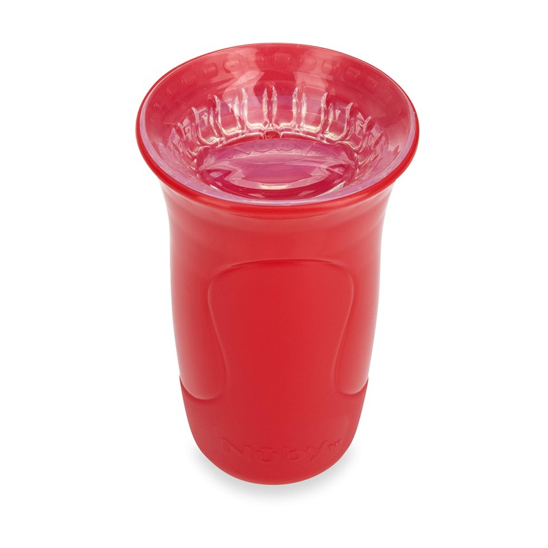 Nuby 3-Piece No-Spill Sippy Cup with 360 Smart Edge Silicone