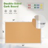 AMUSIGHT Double-Sided Large Foldable Cork Board, 60" x 36"
