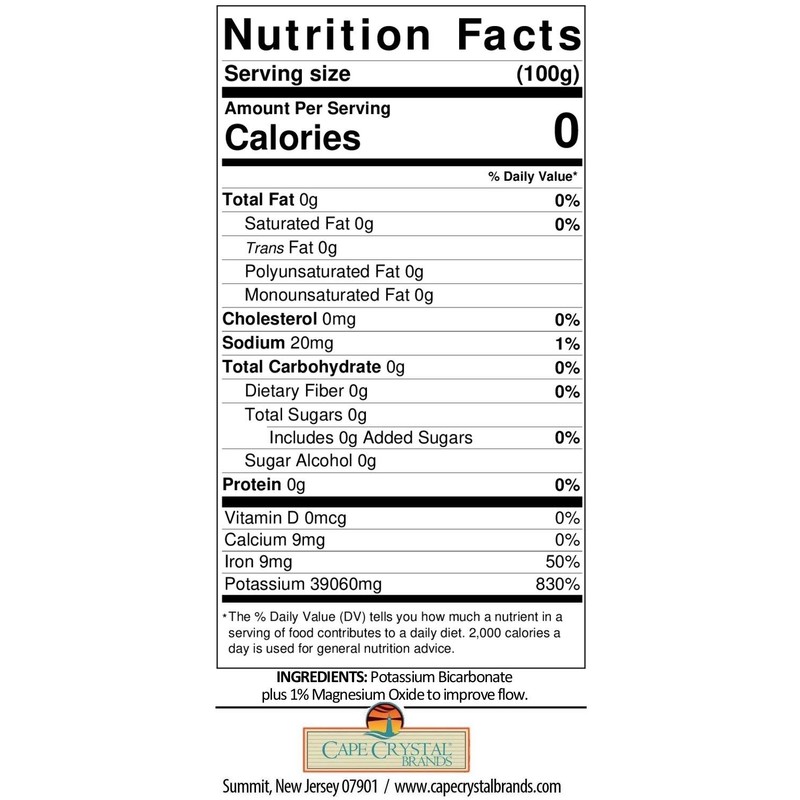 Potassium Bicarbonate 14-oz USP Food Grade Crystalline Powder - Baking