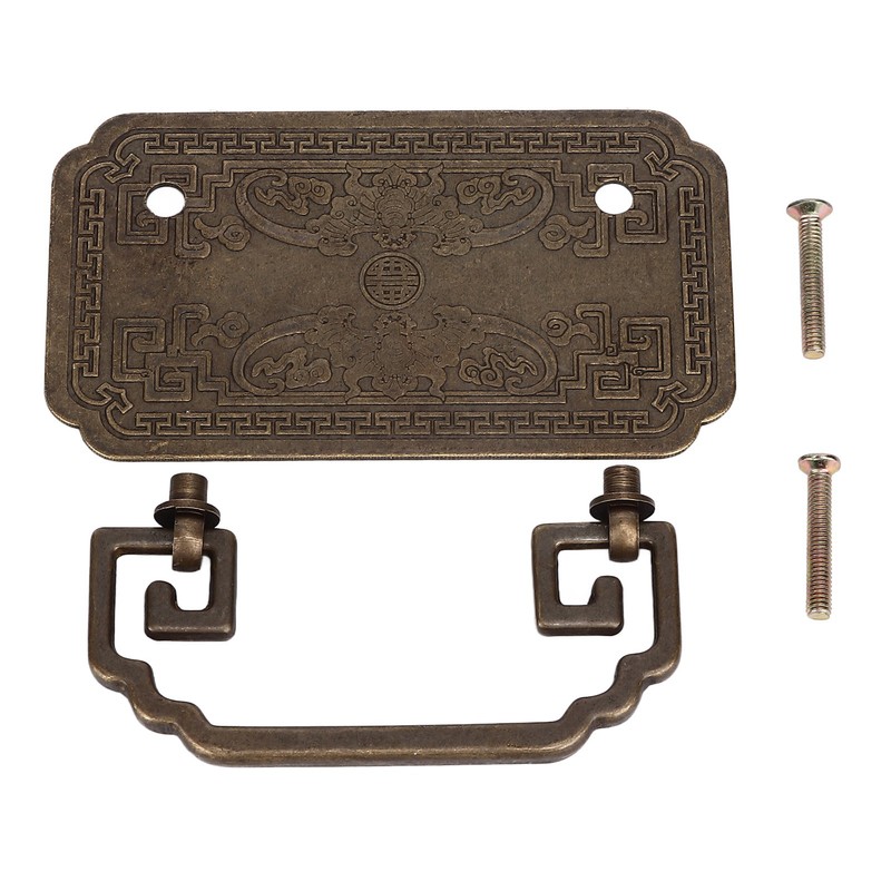 Antique Drawer Handle Tetragonal Bat Handle Antique Chinese Retro Style