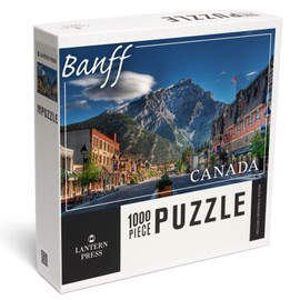 Lantern Press 1000 Piece Jigsaw Puzzle, Banff, Canada, Downtown