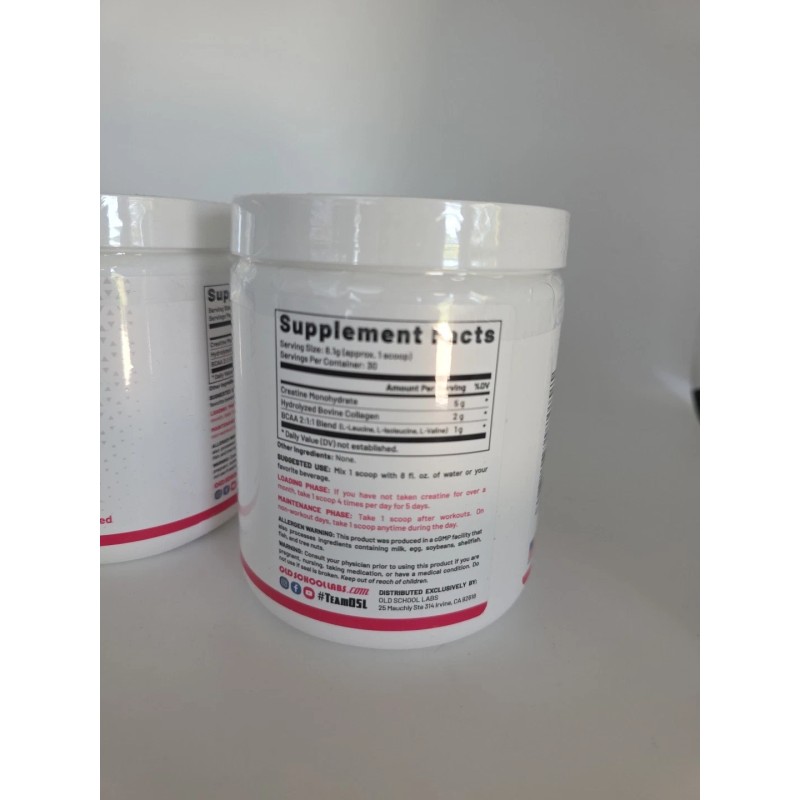 Old School Lot Of 2 Creatine Monohydrate Powder for Women